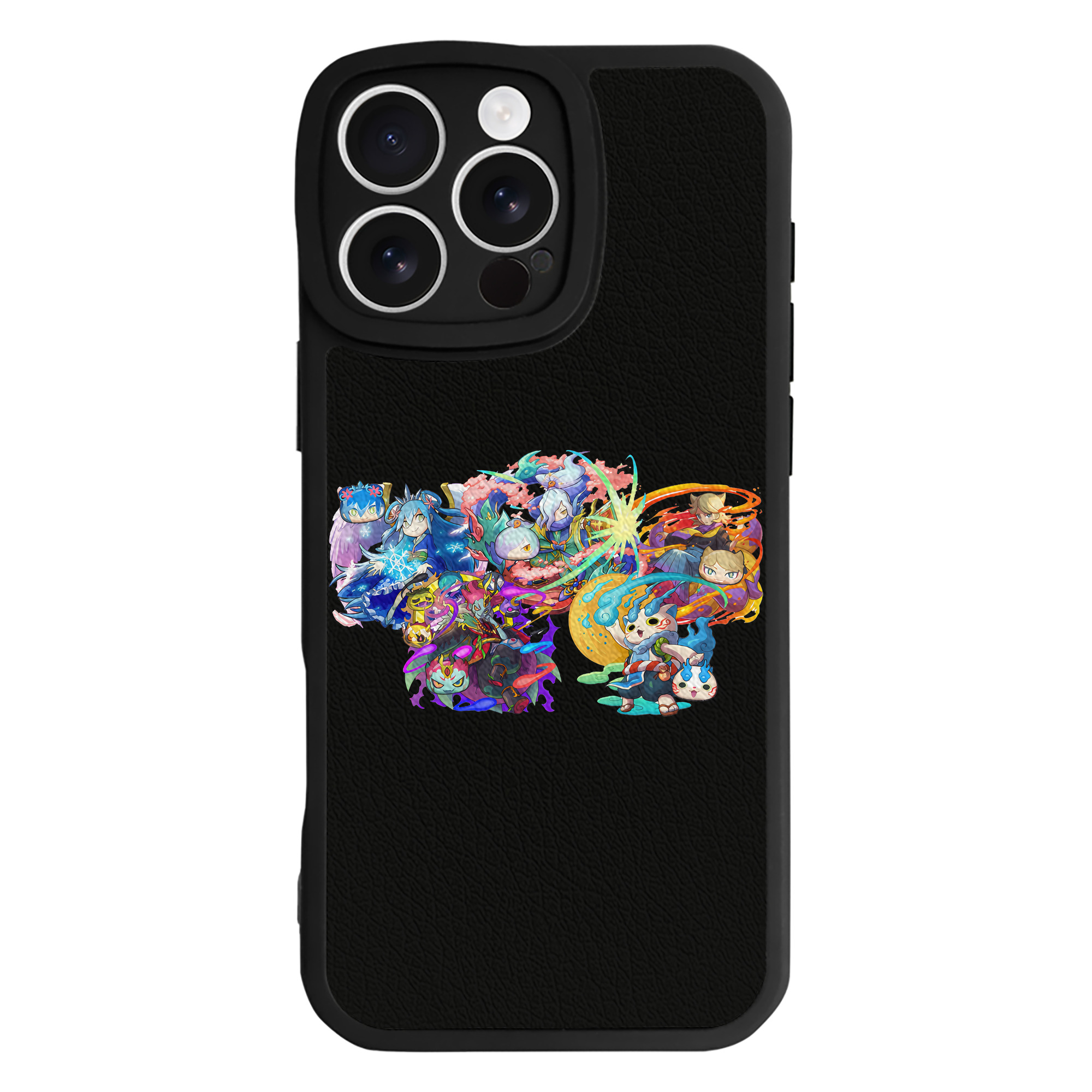 （画像用） 妖怪ウォッチ Yo-kai Watch 【iPhone 16シリーズ対応】シリコンスマホケース（レザー調） 材質：シリコン